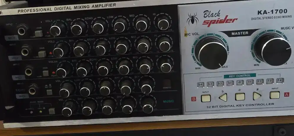 Sound system black spinder