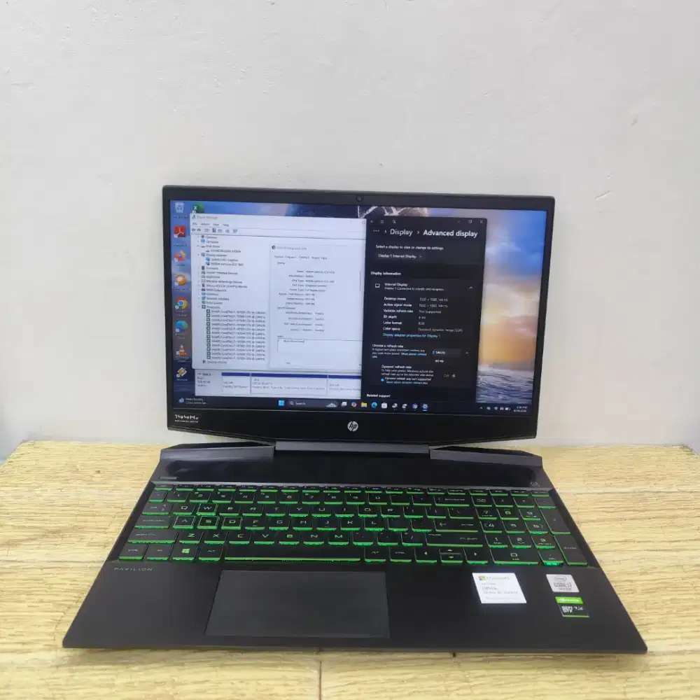 HP Pavilion 15-dk1041TX Core i7-10750H Ram 8GB Ssd 256GB GTX 1650 4GB