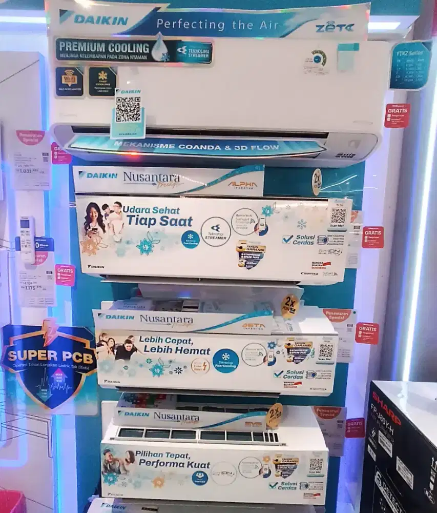 DAIKIN ZETA INVERTER & NUSANTARA PRESTIGE