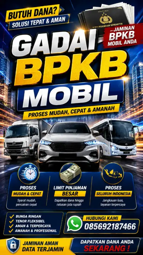 GADAI BPKB MOBIL, TRUK DAN BUS
