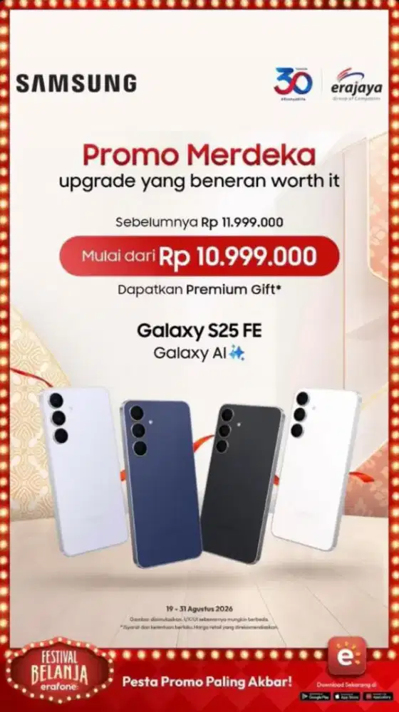 Samsung Galaxy S25 FE – Promo Merdeka
