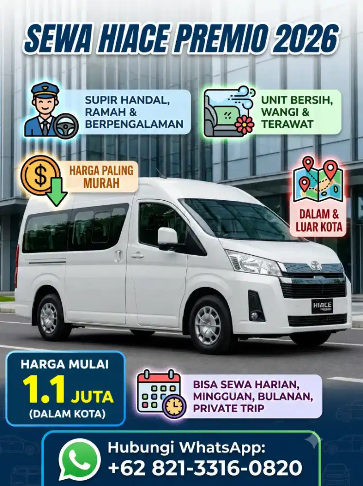 SEWA HIACE PREMIO 2026 (BARU)