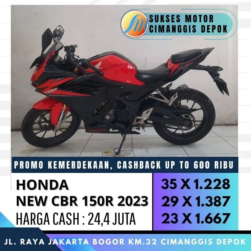 DP 800 CBR 150R 2023 UNIT MULUS ISTIMEWA PROMO CASHBACK 300