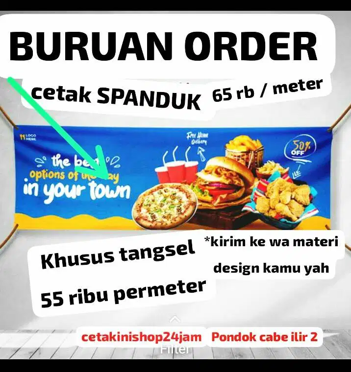 SPANDUK MURAH cetakinishoppondokcabeilir