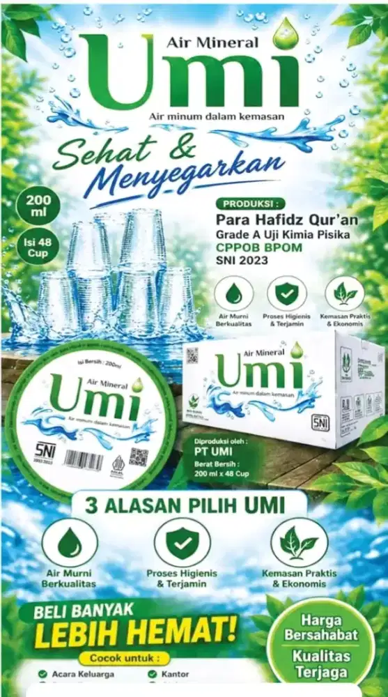 Air Mineral Umi pH 7,8 TDS 90