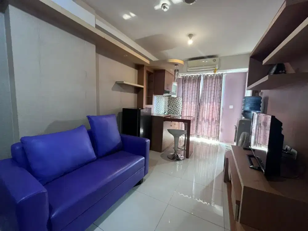 Disewakan 2 Bedroom Lt.6, Full Furnish, View City Light, Dekat Dengan Terminal, Apartemen Oak Tower Pulo Gadung