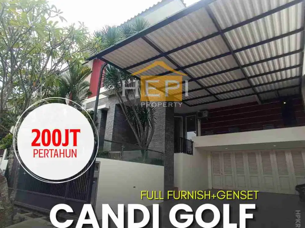Rumah 2 Lantai Minimalis Modern Candi Golf Semarang Dijual Full Furnish View Eksotis