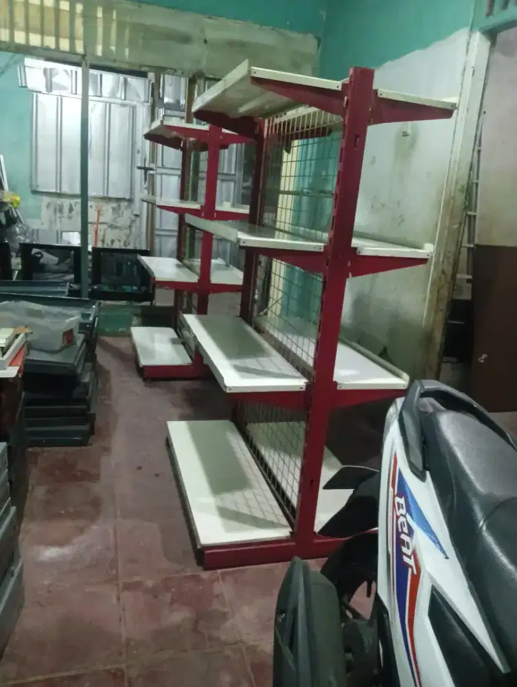 Jual rak gondola double