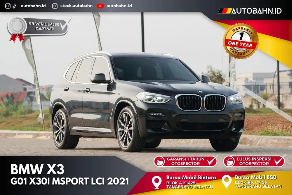 ///M Sport! BMW X3 xDrive30i M Sport G01 2021 Black glc200 320i 520i