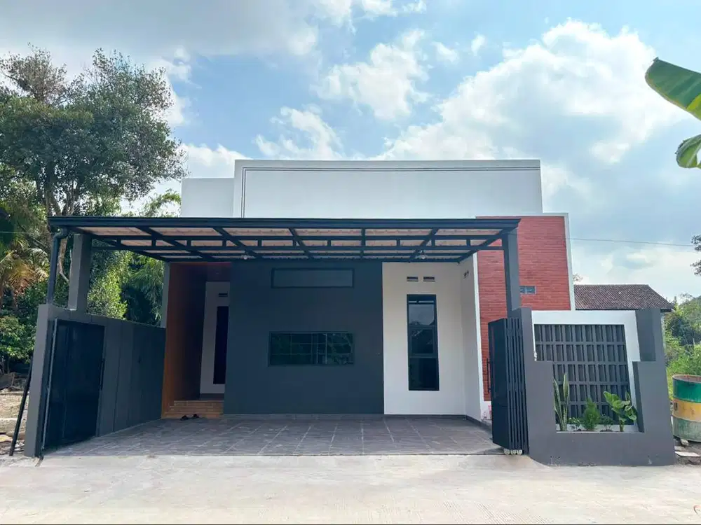 Rumah Baru Desain Modern di Area Sejuk Pakem