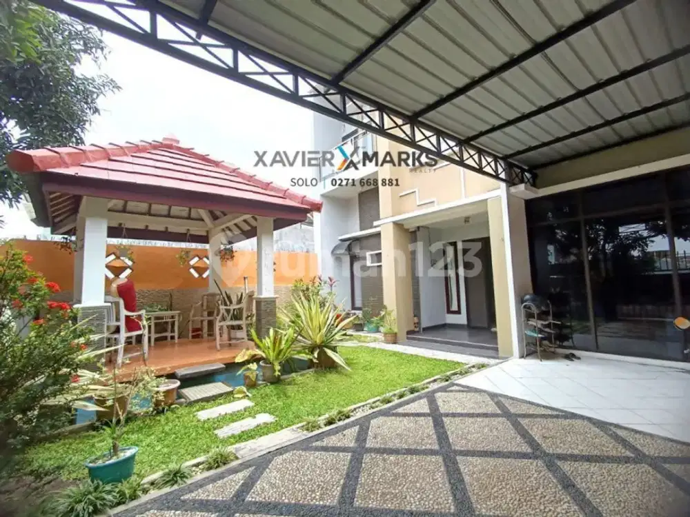 Rumah Nyaman Ada Gazebo Fully Furnished Banyuanyar Solo