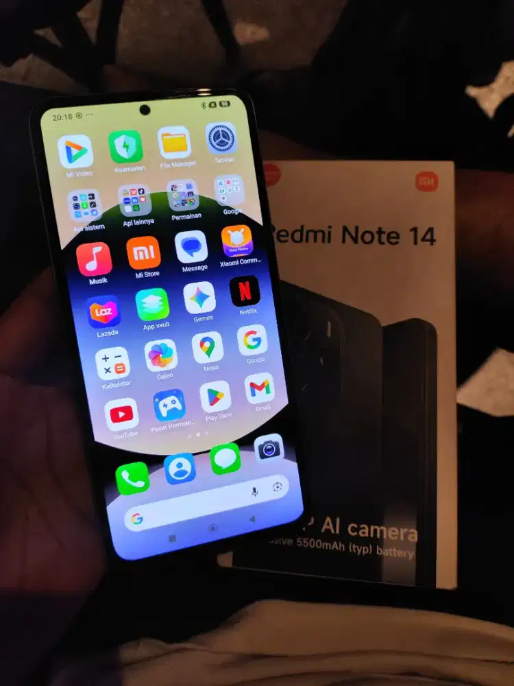 Redmi Note 14 8/256 Full set Nominus battre awet siap pake
