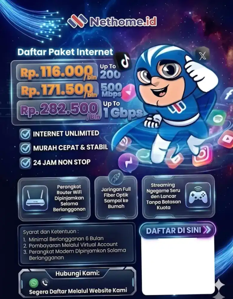 Lowongan Kerja ISP/Provider NetHome