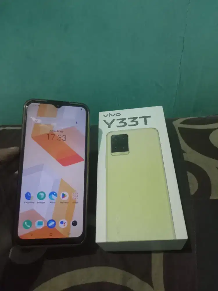 Vivo y33t ori ram 8/128 Gb snapdragon fullset mulus no minus