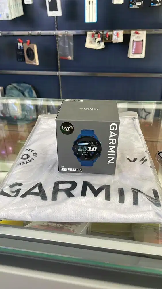 GARMIN FORERUNNER 70 tidal blue baru garansi resmi