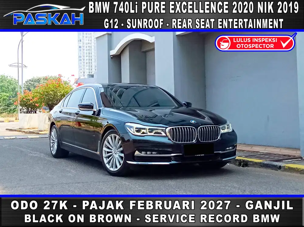 Bunga 5% Odo 27k TAX 2027 BMW 740Li 2020 nik 2019 BMW 740 2020 NIK 19