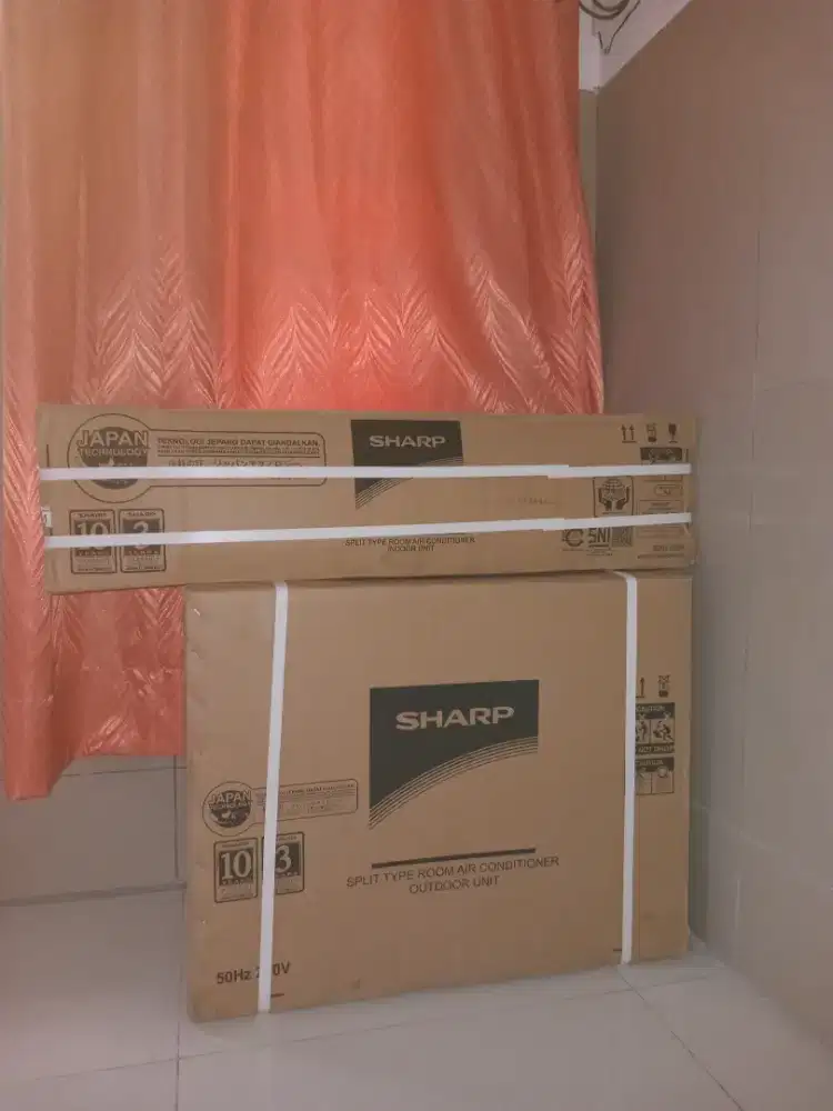 Di jual ac sharp 1/2 pk, kondisi baru dan masih segel