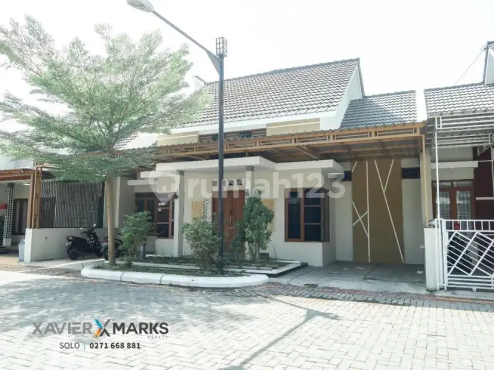 Dijual rumah semifurnished cluster onegate system di Gentan Solo lebar jln 8meter