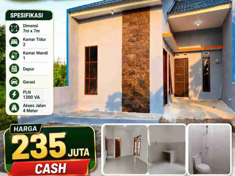 4 Unit Rumah Baru Murah siap Huni di Desa Becirongengor, Wonoayu, Sda