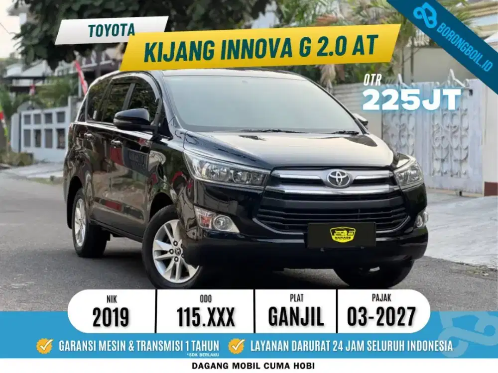 Kijang Innova G 2.0 Bensin at 2019 Hitam Metalik