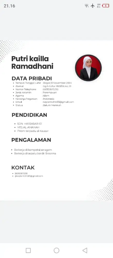 Info loker dong
