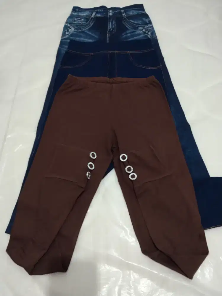Celana Legging Wanita Obral dpt 3 bj Uk.S bisa Melar