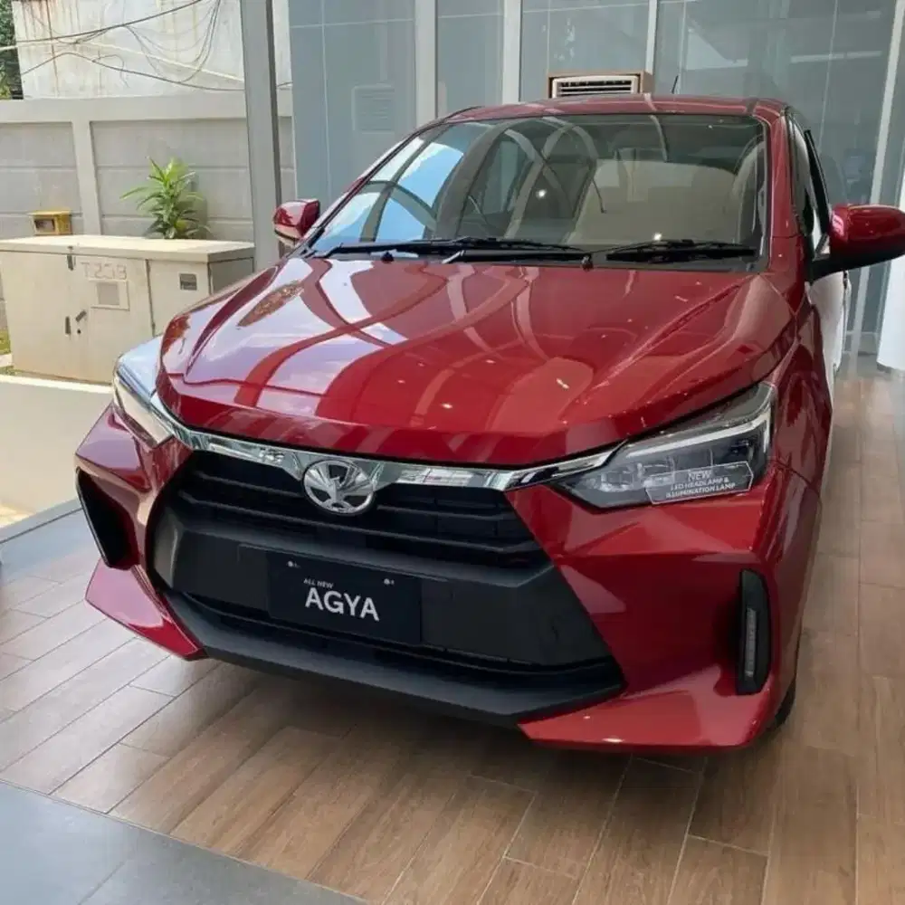 DP 7JT TOYOTA AGYA G CVT MATIC 2026  MANUAL MT KREDIT MERAH HITAM GREY