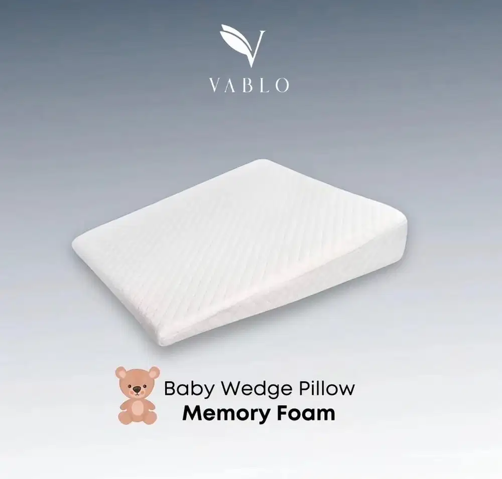 vablo baby wedge pillow, bantal sandaran untuk bayi memory foam