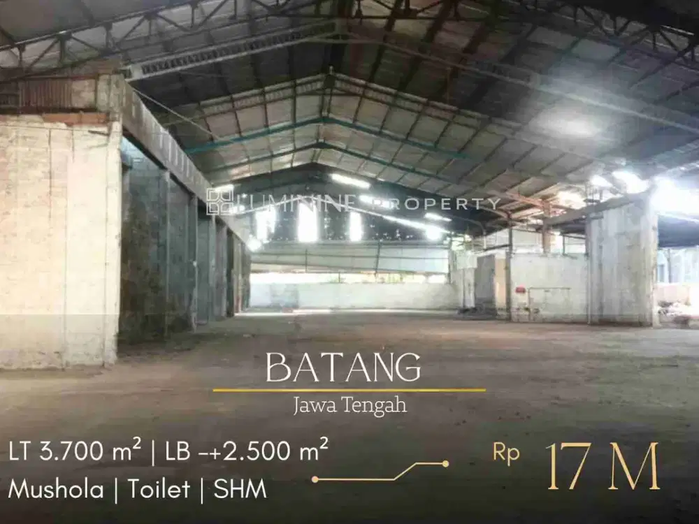 DIJUAL CEPAT GUDANG, di BATANG BAKALAN, KAB.BATANG, JAWA TENGAH