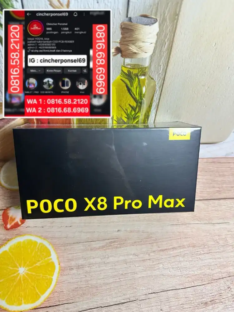 Promo jual hp poco x8 pro max 12/512 new baru segel resmi jaminan 100%