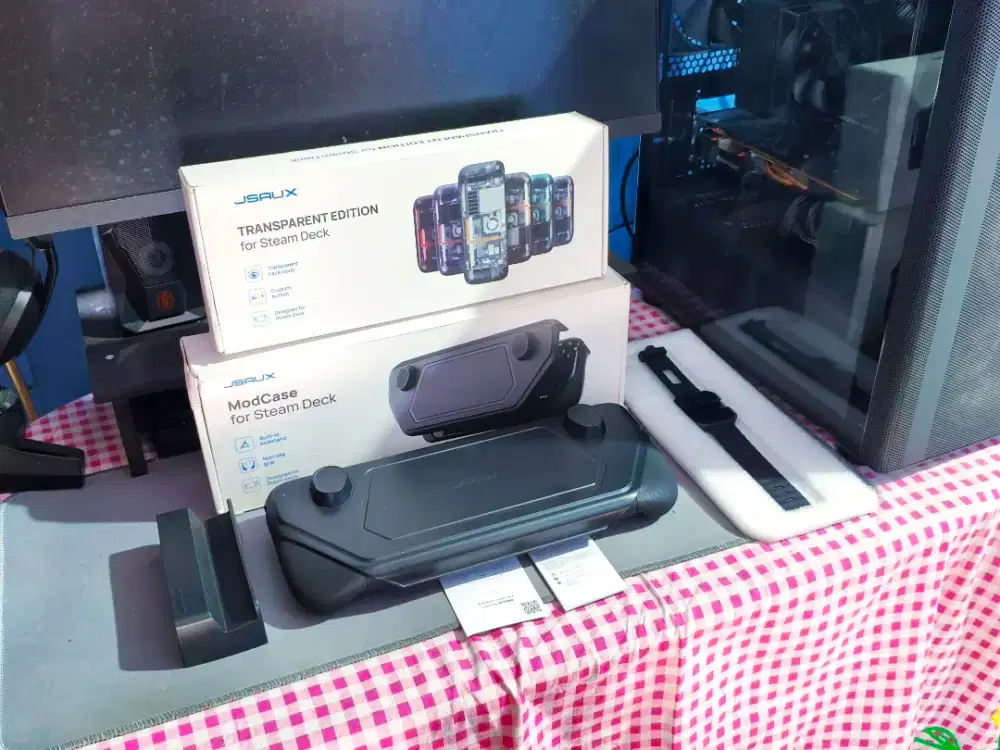 Jsaux Mod case fullset & Transparent mod Backplate fullset (ungu)