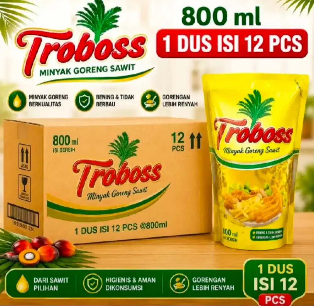 Minyak trobos 800 ml isi 12