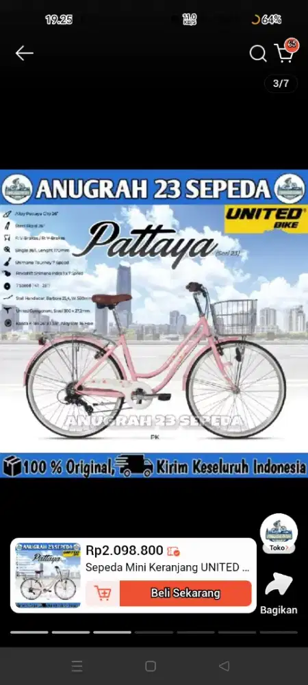 Sepeda mini united Pattaya gen 2