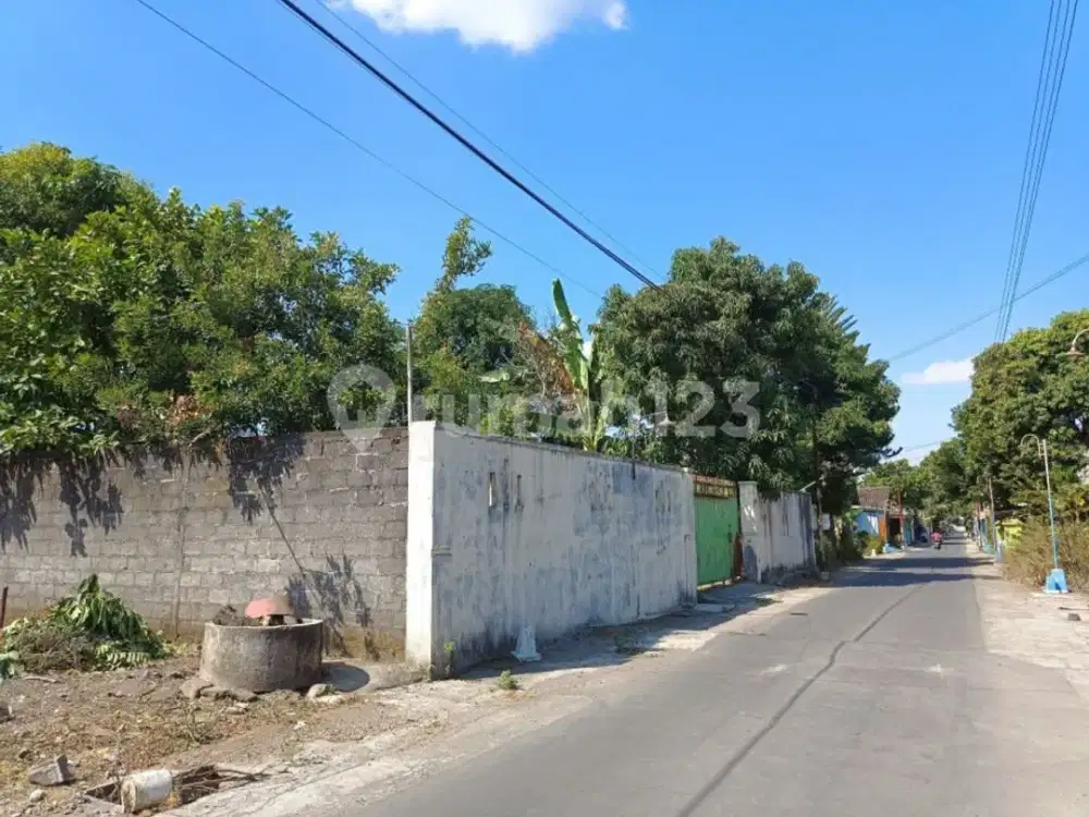 Tanah Pekarangan Sudah Pagar Tembok Keliling Area Bolon Colomadu