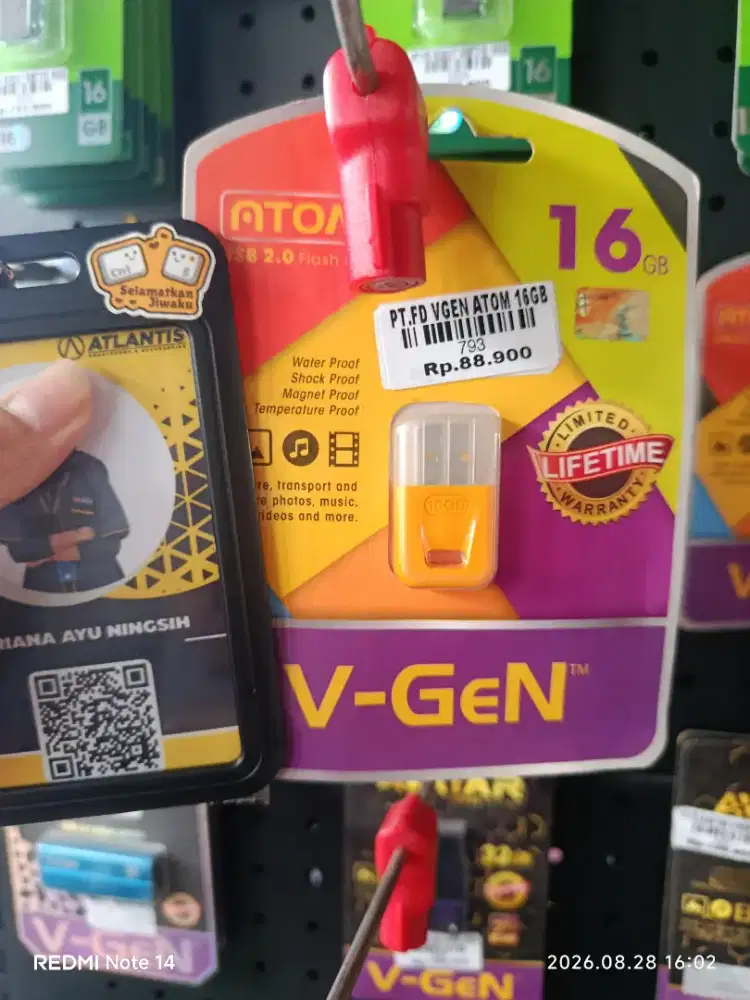 PT FD VGEN ATOM 16GB | ATLANTIS DAHSYAT