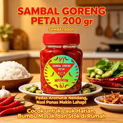 Sambal Goreng Petai Asoy ukuran 200 g