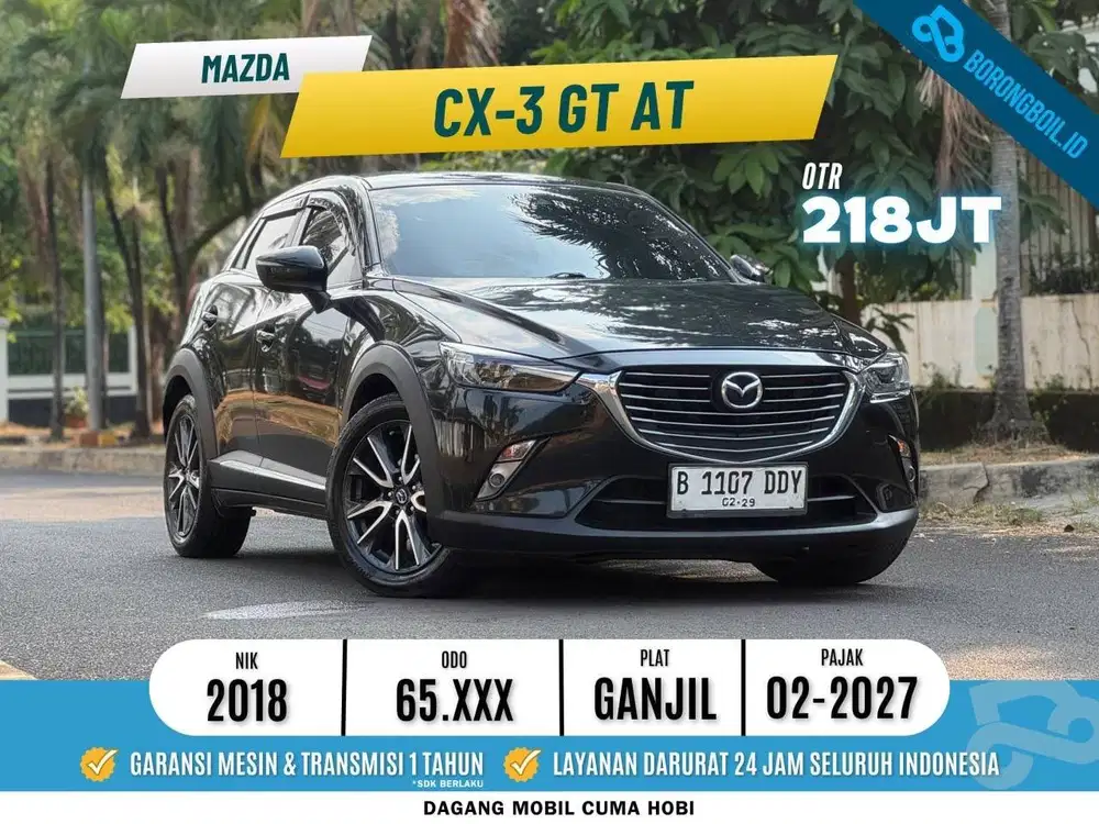 LOW KM!!CX3 2.0 GT AT 2018 SIAP PAKAI