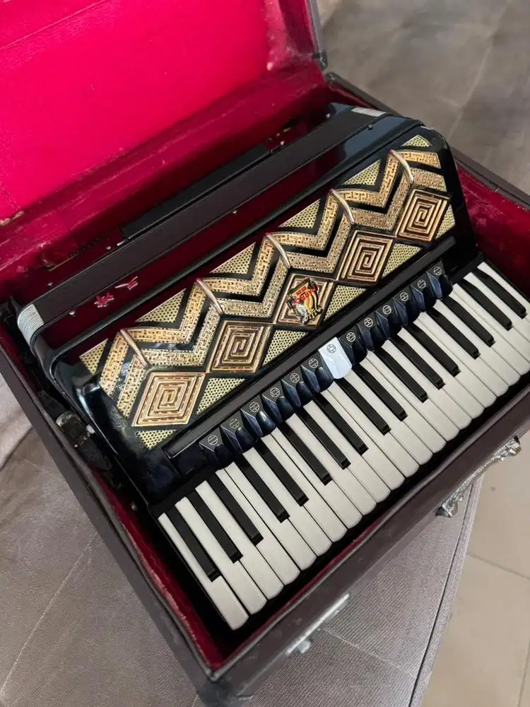 Vintage Accordion Parrot 120/41 with Original Hardcase
