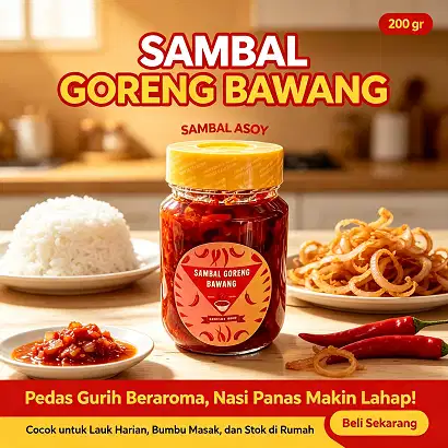 Sambal Goreng Bawang Asoy Bogor Ukuran 200 g