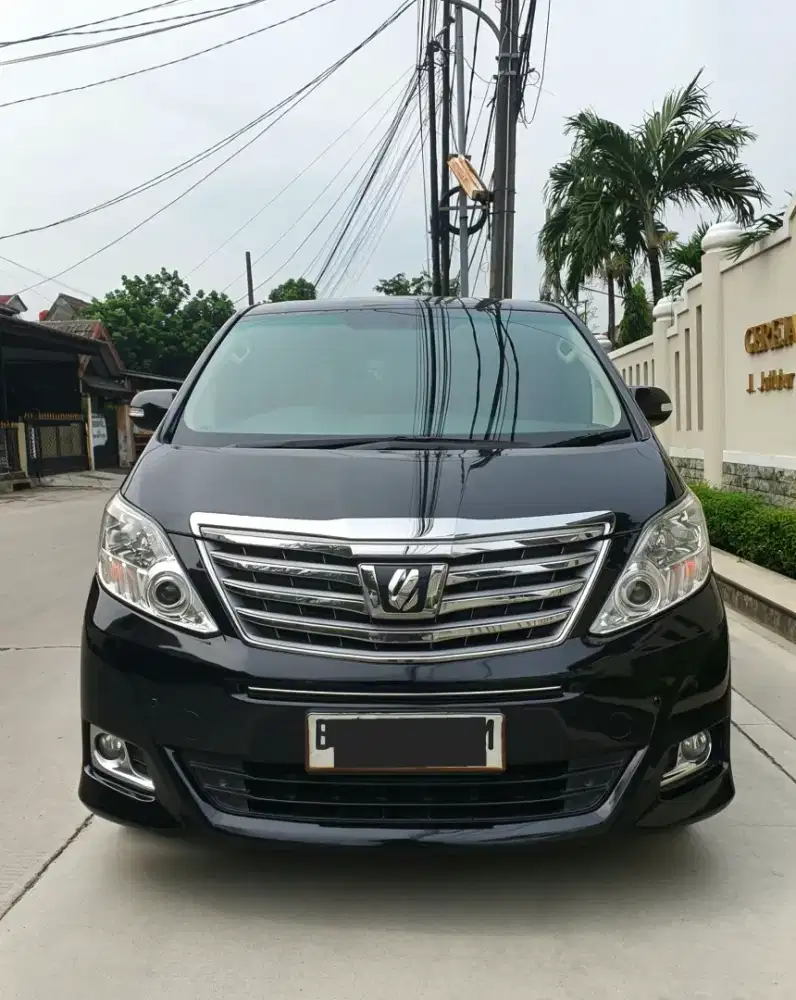 Alphard G ATPM 2015 Black On Beige