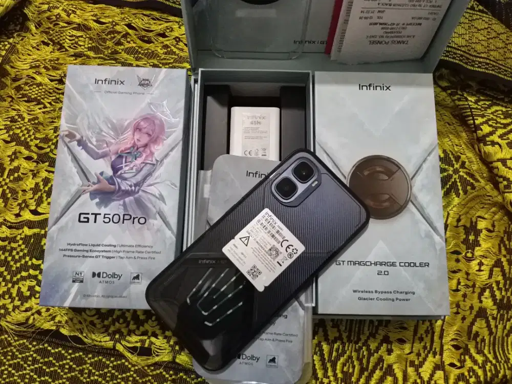 Infinix GT 50 pro 5g Ram 12+12/256 lengkap mulus  2minggu pakai