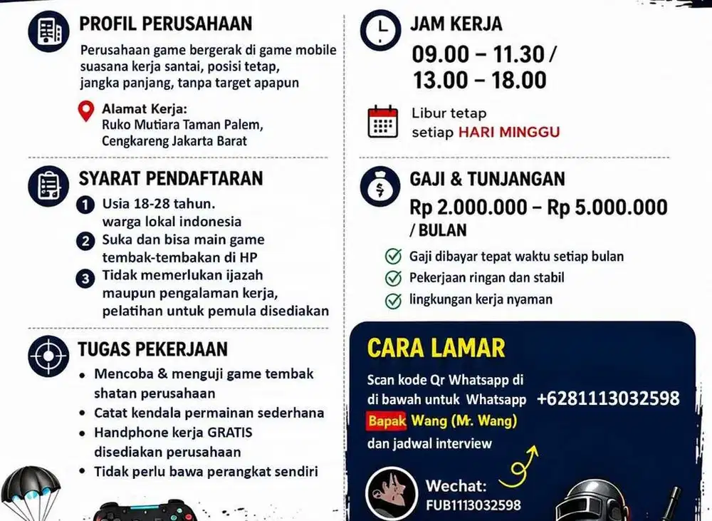 Lowongan Kerja Studio Game Ponsel