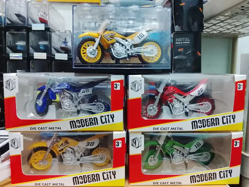Diecast/miniatur motor KLX trail