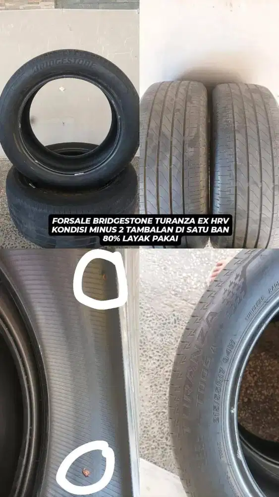 FORSALE BRIDGESTONE TURANZA EX HRV 215/55 R17
