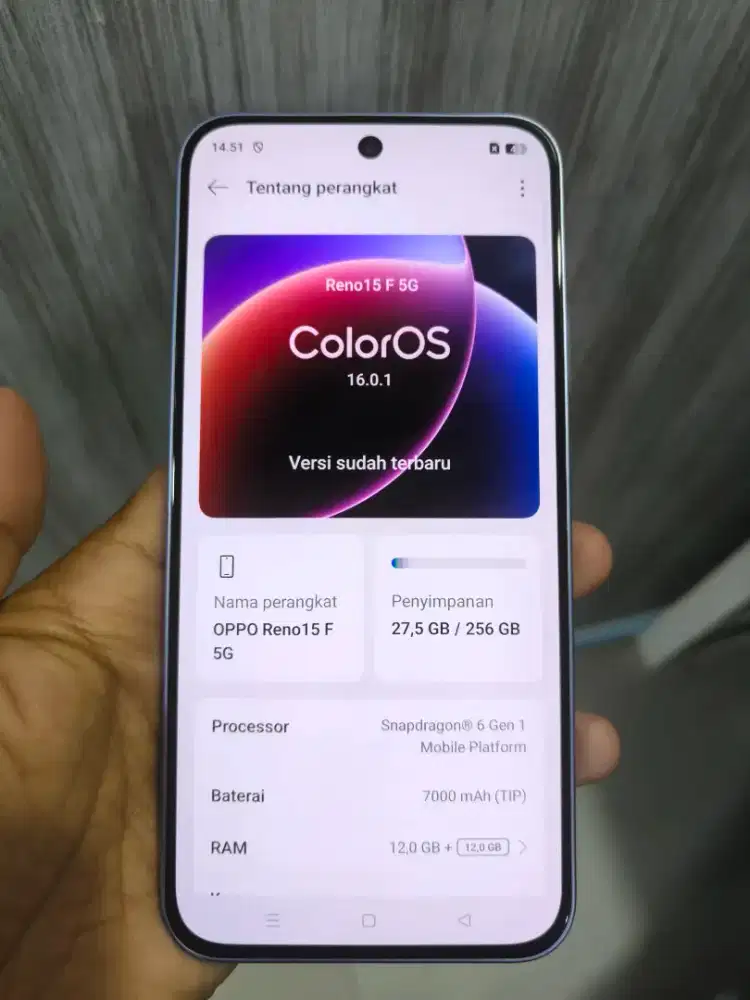 Oppo reno 15f 5G 12/256