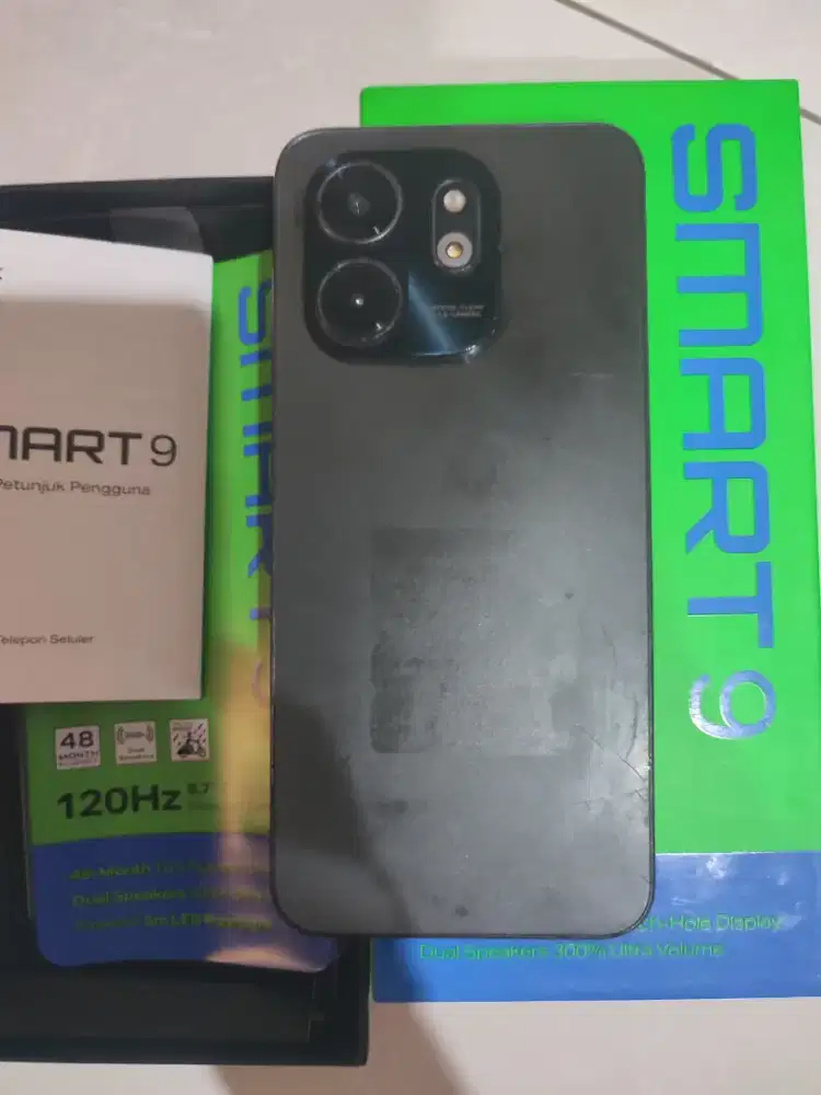 infinix smart 9 ram 4+4/128 fullset