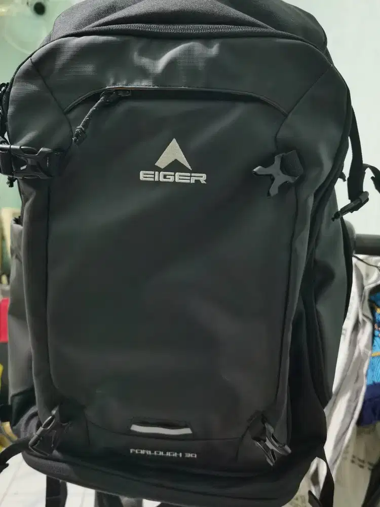 JUAL TAS BACKPACK EIGER FORLOUGH 30 ORIGINAL HITAM HANYA 759RB NEGO
