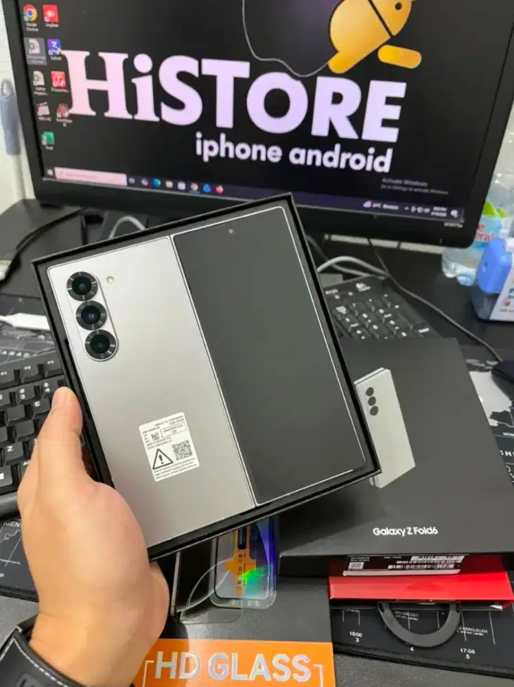 Samsung Z Fold 6 12GB/256GB Super Mulus Fullset Oroginal Resmi Sein