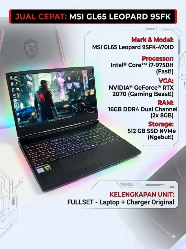 Jual laptop gaming murah