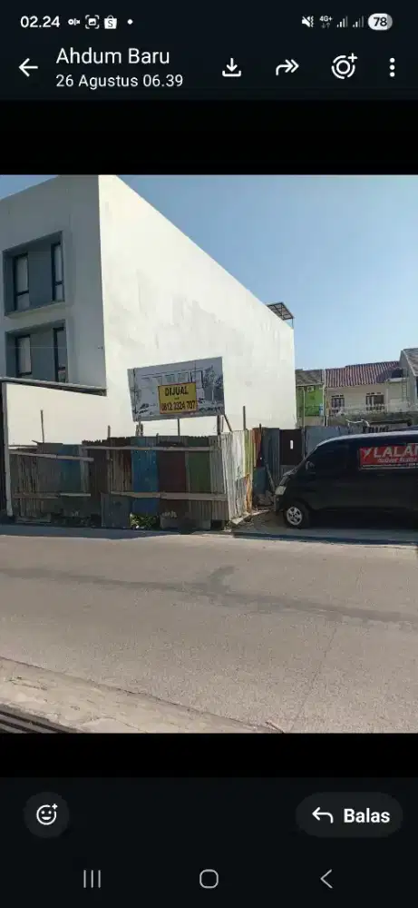 Jual tanah kav sisa 1 bisa utk segala usaha dan bikin kos2an